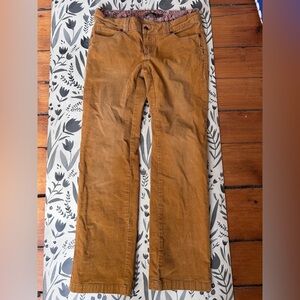 Prana Women’s Cords with floral detailing, size 8